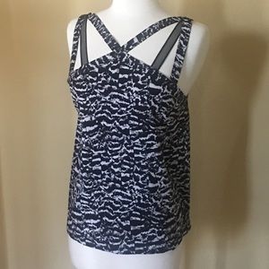 NWT Fabletics animal print cross cross top